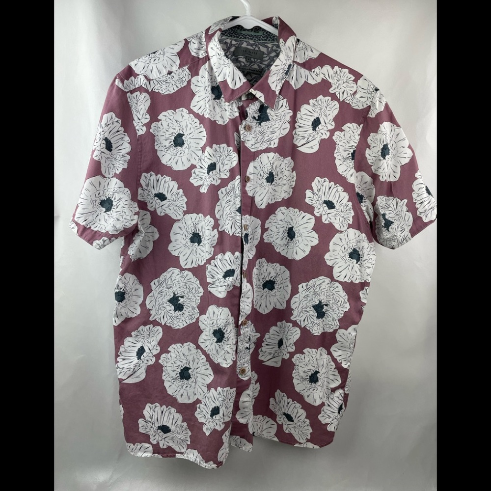 Ted baker Flowery Button Down Men’s Shirt Sz 6